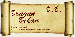 Dragan Brkan vizit kartica